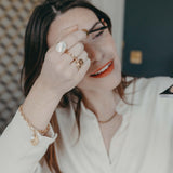 LINA BAGUE AJUSTABLE NACRE BLANCHE