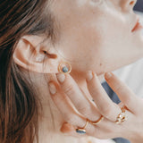 LÉNA BOUCLES D'OREILLES CYANITE