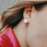 PERLA BOUCLES D'OREILLES NACRE BLANCHE