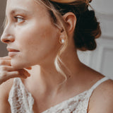 LÉNA BOUCLES D'OREILLES NACRE BLANCHE