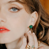 PERLA BOUCLES D'OREILLES MALACHITE
