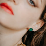 PERLA BOUCLES D'OREILLES MALACHITE
