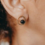 LÉNA BOUCLES D'OREILLES ONYX