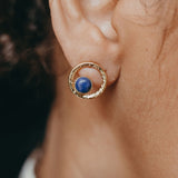LÉNA BOUCLES D'OREILLES LAPIS LAZULI