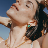 IPANEMA BOUCLES D'OREILLES MALACHITE