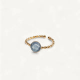 AMBRE BAGUE AJUSTABLE CYANITE
