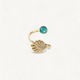 ESMÉE BAGUE AJUSTABLE MALACHITE