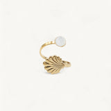 ESMÉE BAGUE AJUSTABLE NACRE BLANCHE
