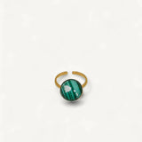 INÈS BAGUE AJUSTABLE MALACHITE