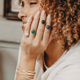 INÈS BAGUE AJUSTABLE MALACHITE