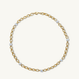SÈVRES, COLLIER SAPHIR BLANC DE SYNTHÈSE, PLAQUE OR