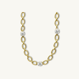 SÈVRES, COLLIER SAPHIR BLANC DE SYNTHÈSE, PLAQUE OR