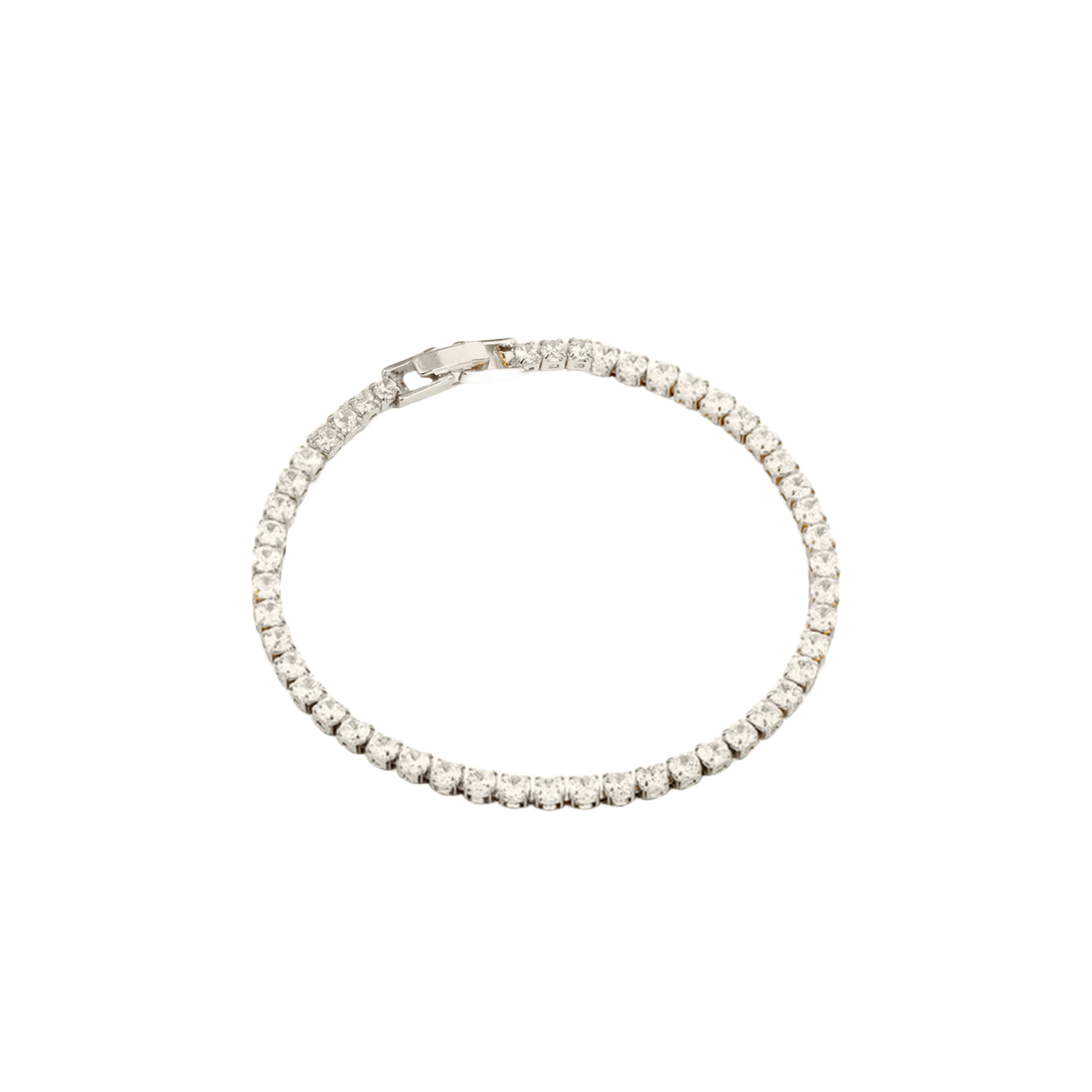 BRACELET RIVIERA SAPHIRS BLANCS 17.70 CARATS