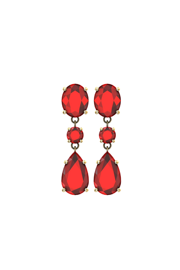 Boucles d'oreilles Rubis Jones