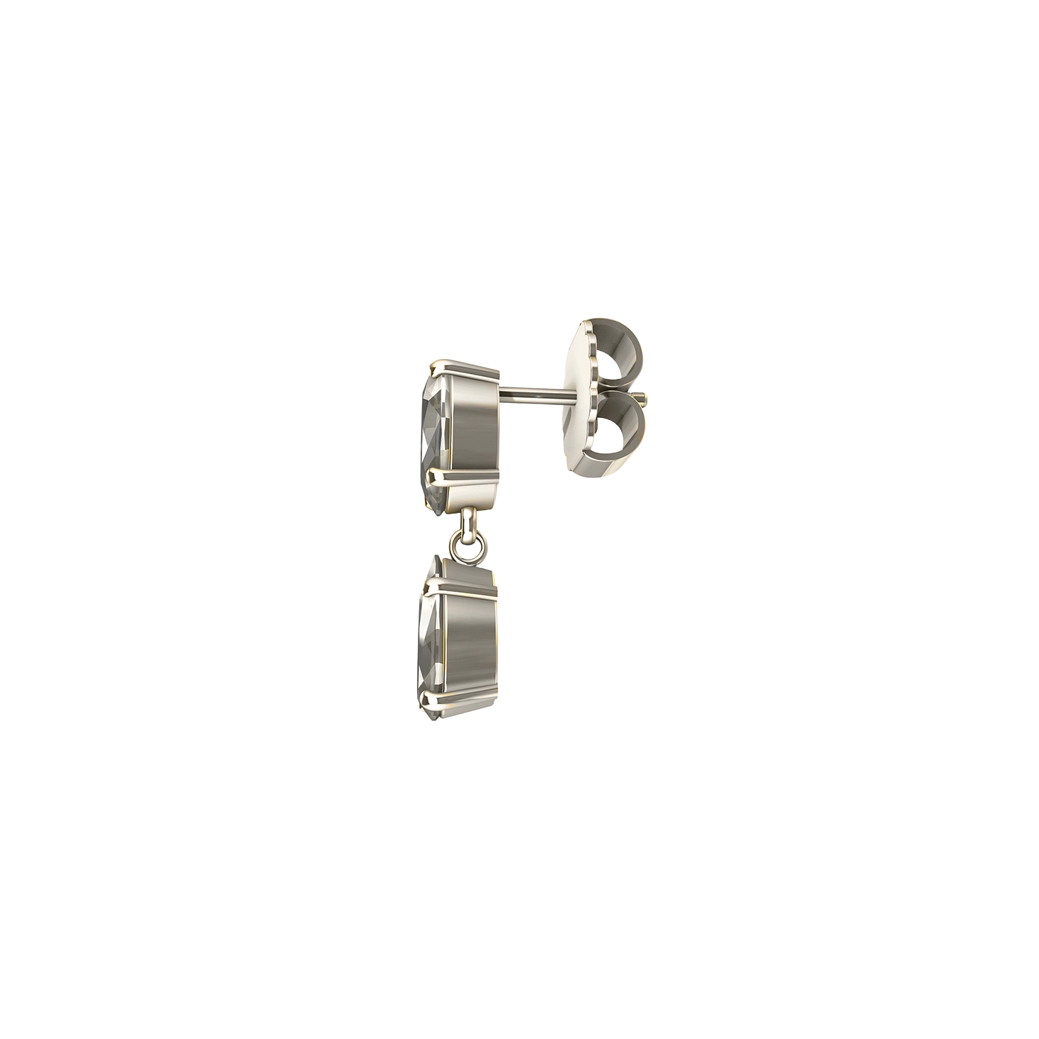 YORK LAB-GROWN WHITE SAPPHIRE EARRINGS