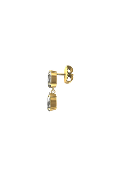 BOUCLES D'OREILLES YORK SAPHIRS BLANCS