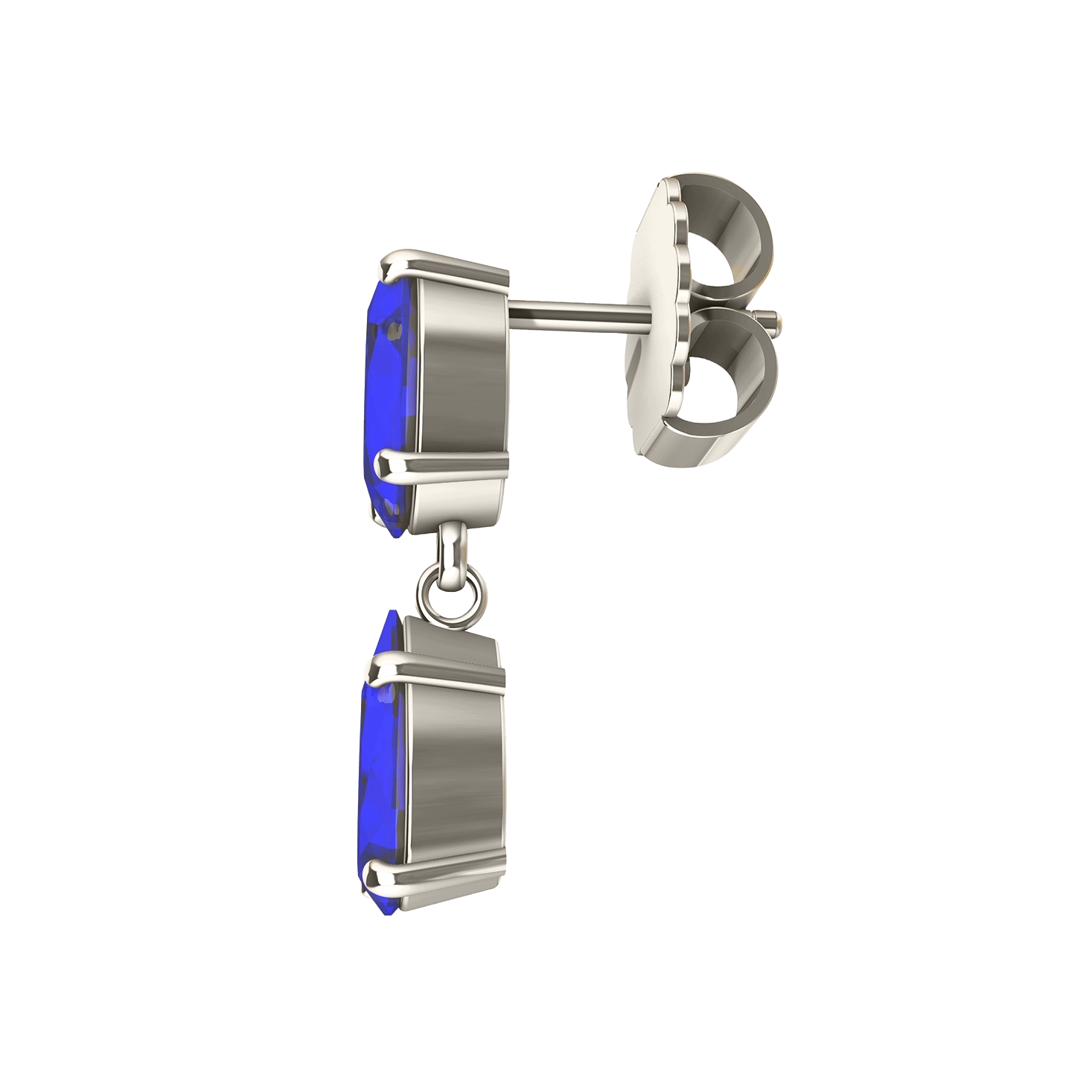 BOUCLES D'OREILLES YORK SAPHIRS BLEUS 11.40 CARATS