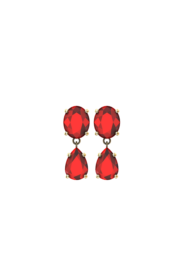 Lab-Grown Ruby Earrings York