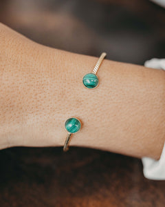 Bracelet Jonc Malachite Tom