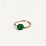 LOU BAGUE AJUSTABLE MALACHITE