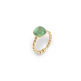 Ambre, Bague, Ajustable, Aventurine