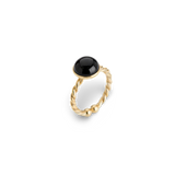 AMBRE ADJUSTABLE RING BLACK ONYX