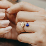 Esmée, Bague, Ajustable, Lapis Lazuli