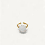 INES ADJUSTABLE RING MOTHER OF PEARL