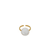 INES ADJUSTABLE RING MOTHER OF PEARL