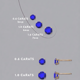 Boucles d'oreilles Saphirs Bleus Carrie