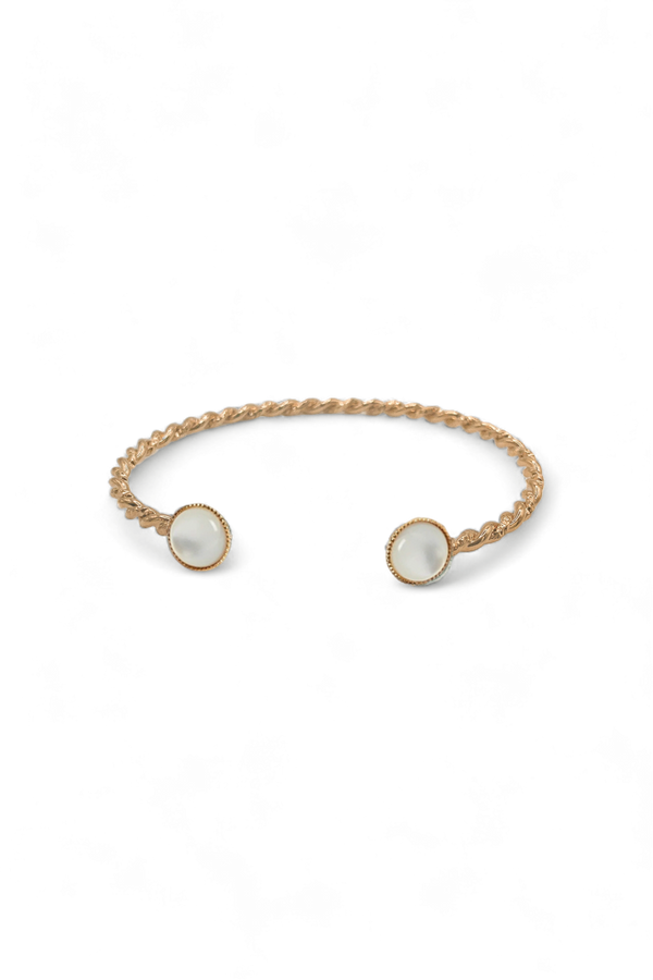 Paul Bracelet Jonc Nacre Blanche