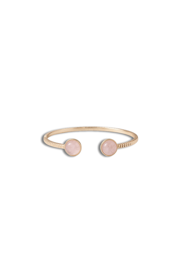 Bracelet Jonc Quartz Rose Tom
